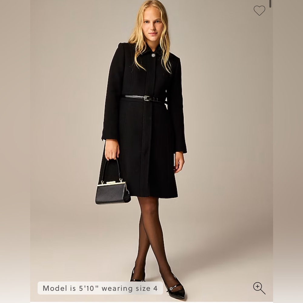 J.Crew New lady day topcoat in Italian double-cloth wool BM965